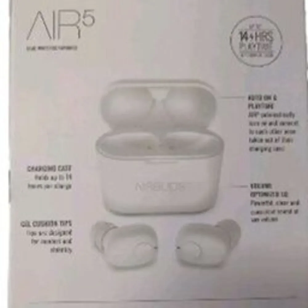 Air5 Airbuds True Bluetooth Wireless Earbuds TWS 14 Hours Play Time 300 mAh Batt